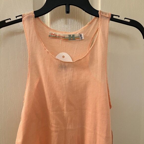 Vintage Havana Racerback Tank Top Peach Girls Size Large 14 NWT - Picture 2 of 8